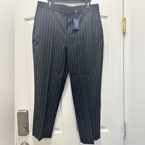 Polo Ralph Lauren black with white stripes dress pants